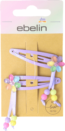 Dječje ukosnice za kosu – cvjetić i perlice ebelin