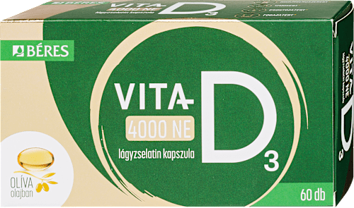 VitaD3 vitamin 4000NE lágyzselatin kapszula Béres
