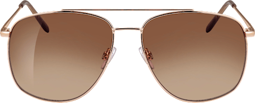 Sonnenbrille Erwachsene Pilot, goldenes Gestell, hellbraun getönte Gläser SUNDANCE