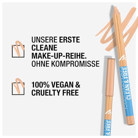 Eyeliner Clean & Free 005 Creamy White MANHATTAN Cosmetics