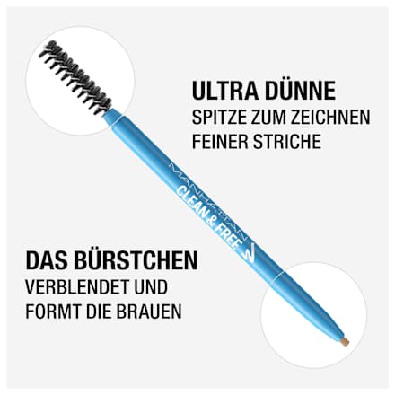 Augenbrauenstift Clean & Free 005 Chocolate  MANHATTAN Cosmetics
