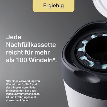 Windeleimer Twist & Click Sangenic, weiß Tommee Tippee
