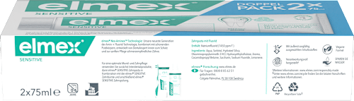 Zahnpasta Sensitive Doppelpack (2 x 75 ml) elmex