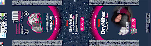 Pyjama Pants Mädchen 8-13 Jahre HUGGIES DryNites