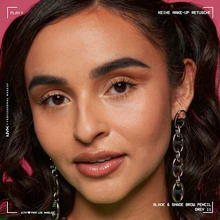 Augenbrauenstift Blade & Shade Nano, 11 Grey NYX PROFESSIONAL MAKEUP