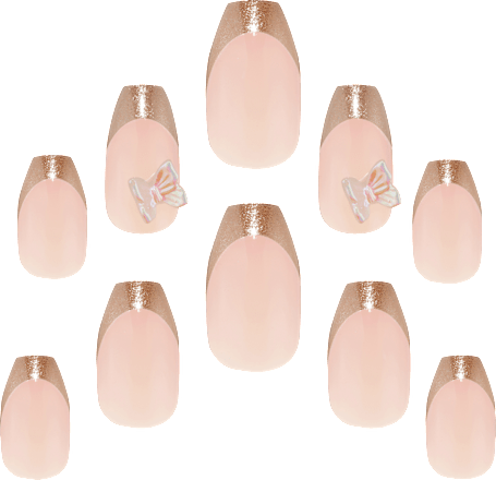 Künstliche Nägel 3D Gel Finish Flutterby Set Elegant Touch