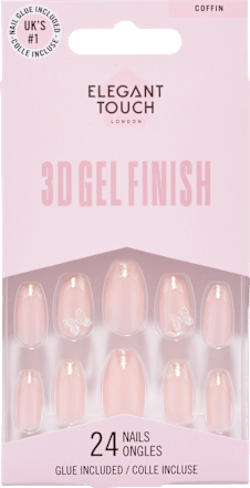 3D Gel Finish Fluterby Set Elegant Touch