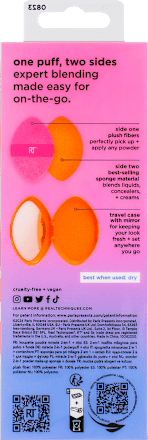 Miracle 2in11 Powder Puff + Case Set 2tlg REAL TECHNIQUES