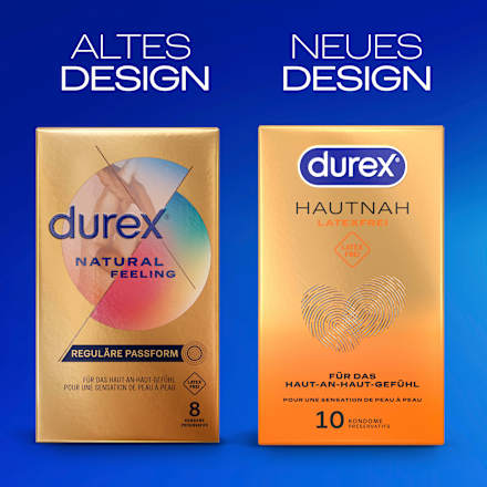 Kondome Hautnah, latexfrei, Breite 56mm Durex