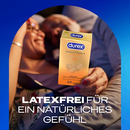 Kondome Hautnah, latexfrei, Breite 56mm Durex