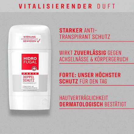 Antitranspirant Deostick Doppelschutz Hidrofugal