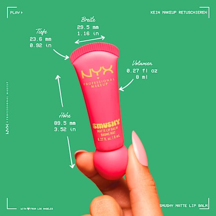 Lippenbalsam Smushy Matte 01 Sugar Smush NYX PROFESSIONAL MAKEUP