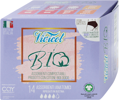 Assorbenti Bio anatomici ripiegati Vivicot