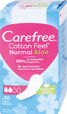 Salvaslip Cotton Feel Normal Aloe distesi Carefree