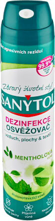 Dezinfekčný osviežovač vzduchu mentolová vôňa SANYTOL