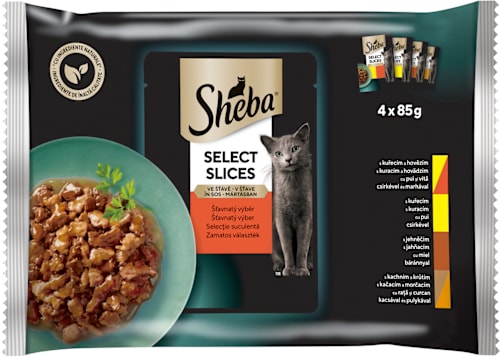 kapsičky Masové menu 4x85g, Multipack Sheba