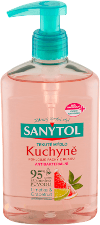 Antibakteriálne tekuté mydlo do kuchyne Limetka & Grapefuit  SANYTOL