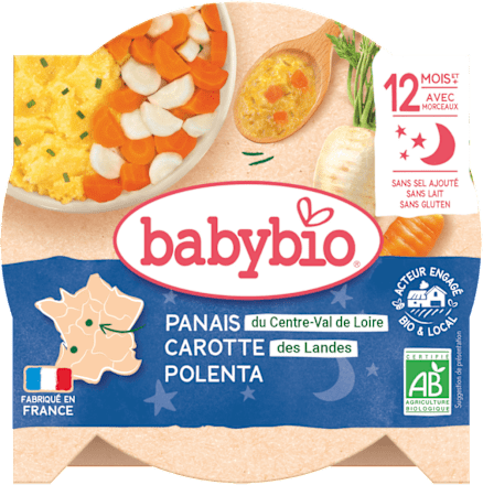 bio příkrm pastinák, mrkev a polenta babybio