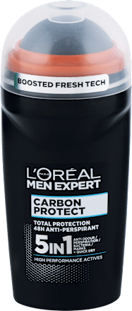 Guľôčkový antiperspirant Carbon Protect L'ORÉAL PARiS MEN EXPERT