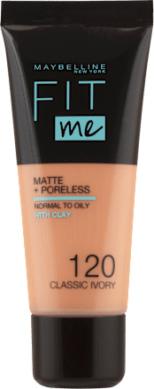 Alapozó Fit me! Matte and Poreless - Nr. 120 Classic Ivory MAYBELLINE NEW YORK