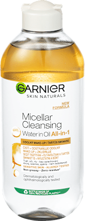 Dvojfázová micelárna voda 3v1 s olejom GARNIER SKIN NATURALS