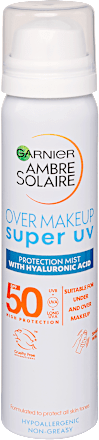 Opaľovací sprej Over Makeup Super UV, SPF 50  Garnier Ambre Solaire