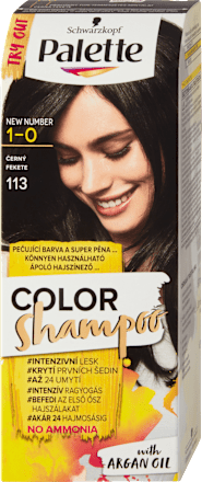 barva na vlasy Černý 113 Palette COLOR Shampoo