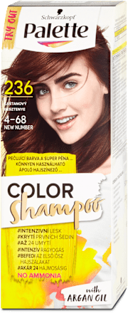 barva na vlasy Kaštanový 236 Palette COLOR Shampoo