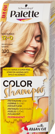 Zosvetľovač na vlasy 12-0 Palette COLOR Shampoo