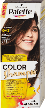 Farba na vlasy - 3-0 tmavočokoládový Palette COLOR Shampoo