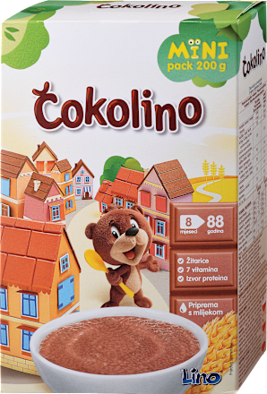 Žitna kašica Čokolino, 8m+ Lino