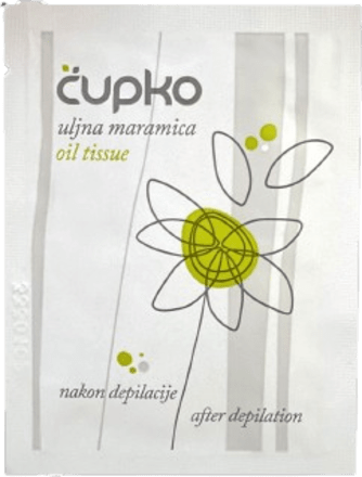 Uljna maramica nakon depilacije čupko