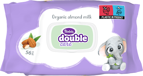 double care vlažne maramice – organsko bademovo mlijeko Violeta