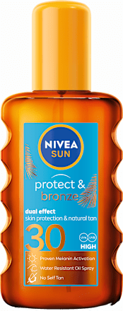 olej na opalování ve spreji protect & bronze  NIVEA SUN