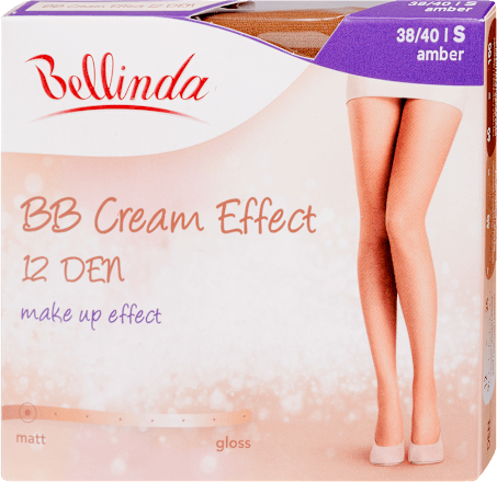 Harisnyanadrág BB Cream Effect, 12 DEN, amber, S Bellinda