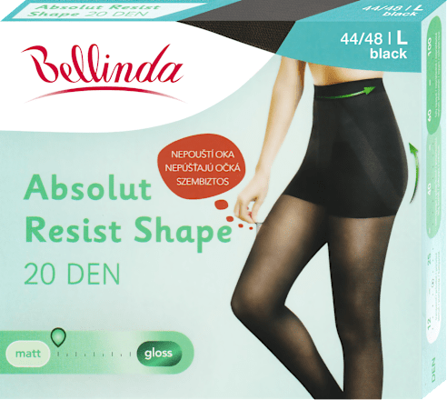 punčochové kalhoty Absolut Resist Shape velikost 44/48, černé Bellinda