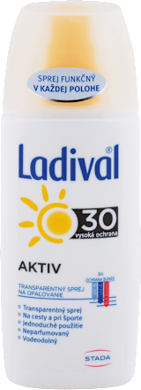 Transparentný sprej na opaľovanie OF 30 Ladival