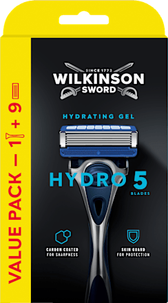 Pánsky holiaci strojček Hydro 5 Hydrating Gel + 9 náhradných hlavíc WILKINSON SWORD
