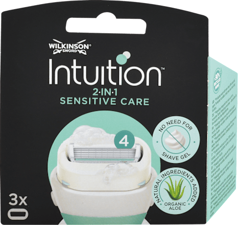 Náhradné holiace hlavice Intuition Sensitive Care 2v1 WILKINSON SWORD