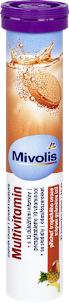 šumivé tablety Multivitamín s příchutí tropického ovoce Mivolis