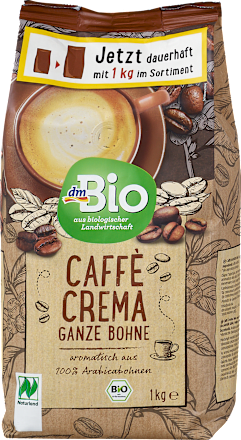 bio zrnková káva Caffé Crema  dmBio