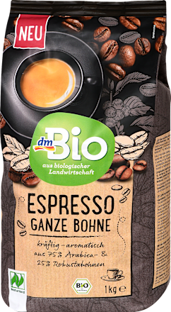 Zrnková káva Espresso dmBio
