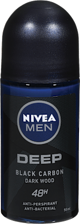 Pánsky guľôčkový antiperspirant Deep Black Carbon NIVEA MEN