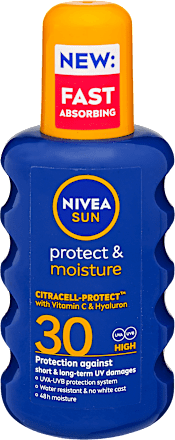 Napozó spray FF30, Protect & Moisture NIVEA SUN