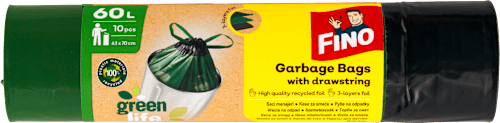 Zaťahovacie vrecia na odpad 60 l FINO