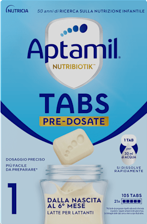 Latte per lattanti 1 in tabs pre-dosate Aptamil