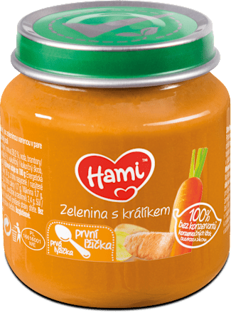 příkrm První lžička Zelenina s králíkem Hami