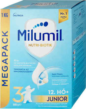 Nutri Biotik 3 Junior tejalapú anyatej-kiegészítő tápszer 12. hónapos kortól  Milumil