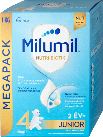 Nutri-Biotik 4 Junior tejalapú italpor 2 éves kortól Milumil