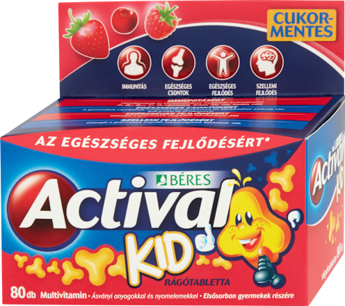Kid 3 ízű rágótabletta Actival